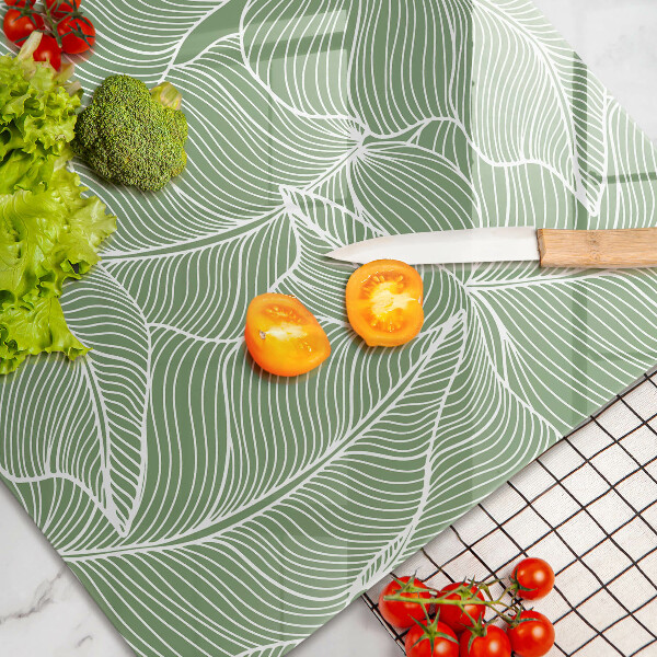 Cache plaque de cuisson Feuilles linéaires