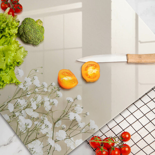 Cache plaque de cuisson Fleurs de bohème en plâtre