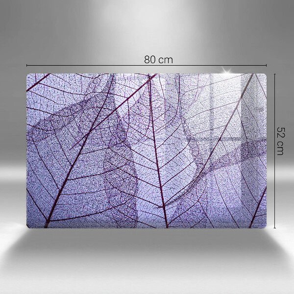 Cache plaque de cuisson Feuilles veinées