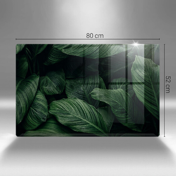 Cache plaque de cuisson Feuilles sombres