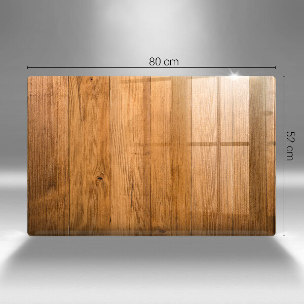 Cache plaque de cuisson Planches de bois