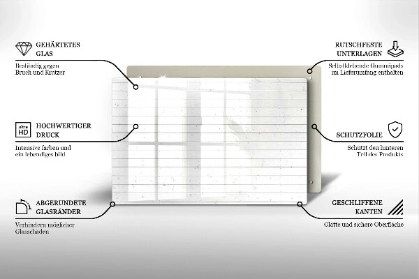 Cache plaque de cuisson Tableaux lumineux modernes