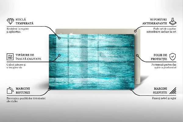 Cache plaque de cuisson Planches de bois vintage
