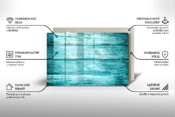 Cache plaque de cuisson Planches de bois vintage