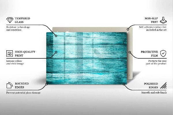 Cache plaque de cuisson Planches de bois vintage