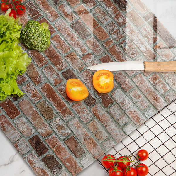 Cache plaque de cuisson Vieux mur de briques