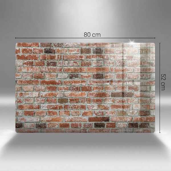 Cache plaque de cuisson Vieux mur de briques