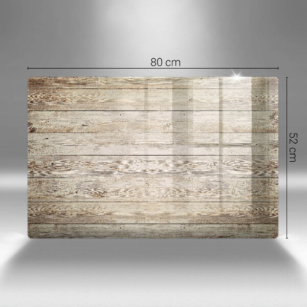 Cache plaque de cuisson Planches de bois