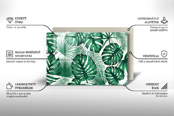 Protection plaque induction Feuilles de monstre