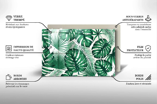 Protection plaque induction Feuilles de monstre