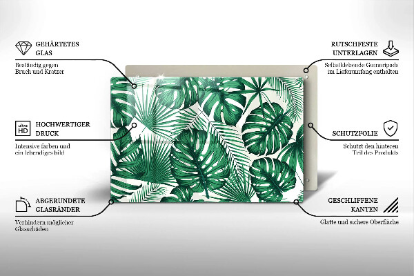 Protection plaque induction Feuilles de monstre