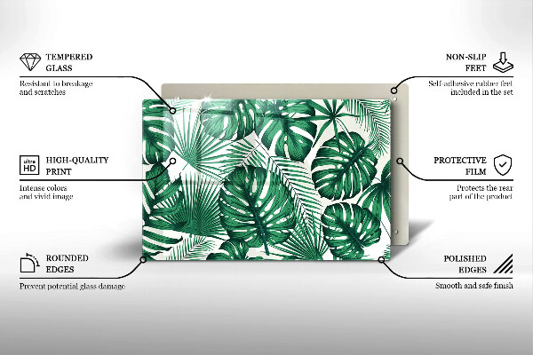 Protection plaque induction Feuilles de monstre