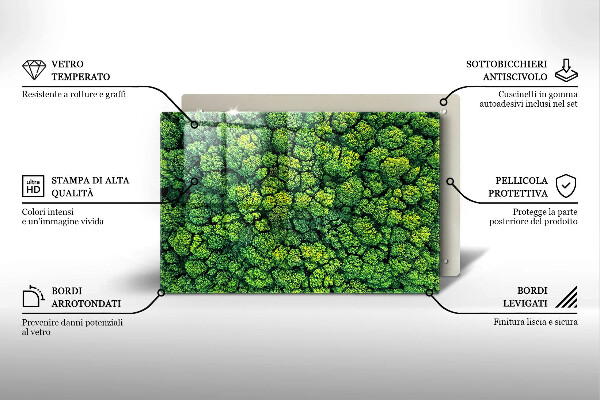 Protection plaque induction Plante de mousse naturelle