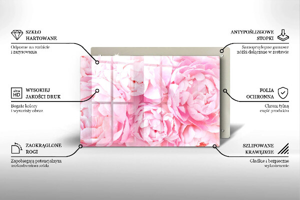 Protection plaque induction Pivoines délicates