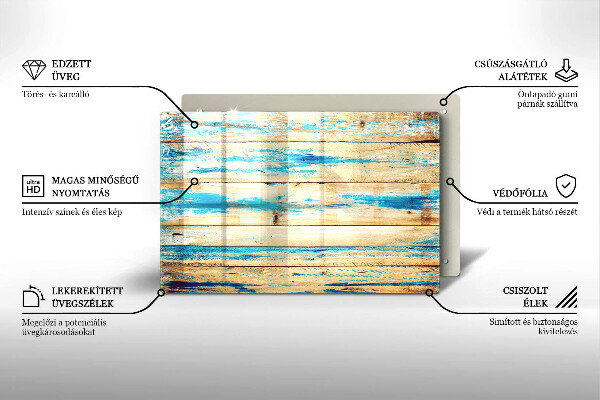 Protection plaque induction Planches de bois rétro