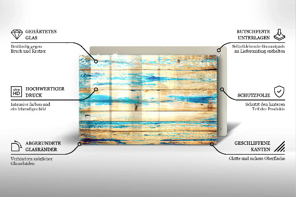 Protection plaque induction Planches de bois rétro