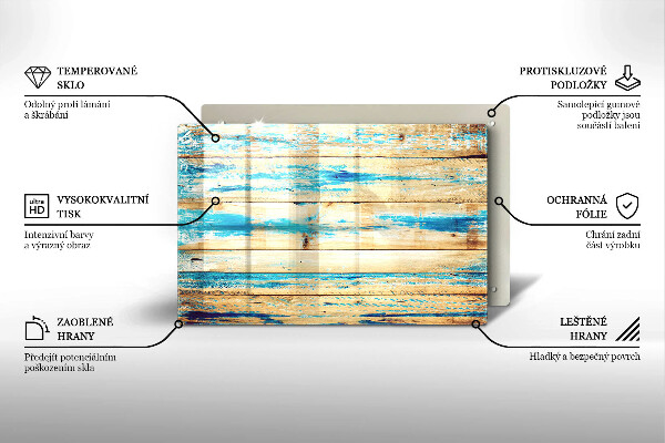 Protection plaque induction Planches de bois rétro