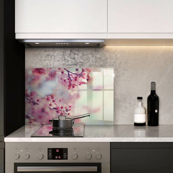 Protection plaque induction Fleurs de pommier nature