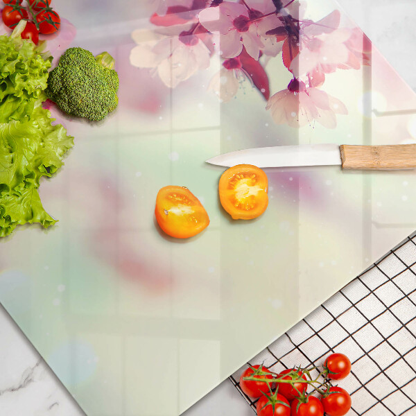 Protection plaque induction Fleurs de pommier nature