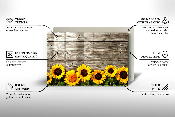 Protection plaque induction Tournesols sur les couvertures