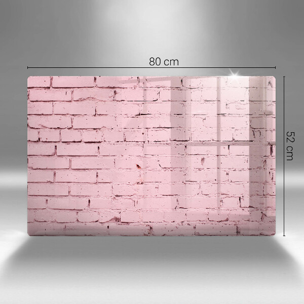 Protection plaque induction Mur de briques pastel
