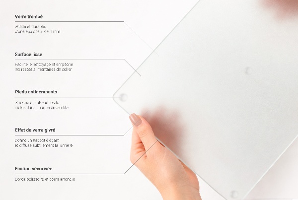 Protection plaque induction 2 pièce 30x52 cm