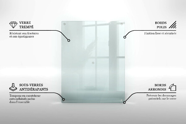 Protection pour plaque de cuisson transparente 52x40 cm