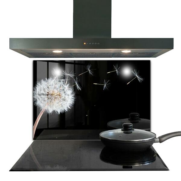 Crédence cuisine en verre Pissenlit pissenlit dans le vent