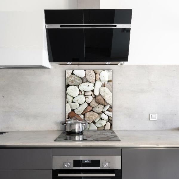 Crédence en verre Plage de galets