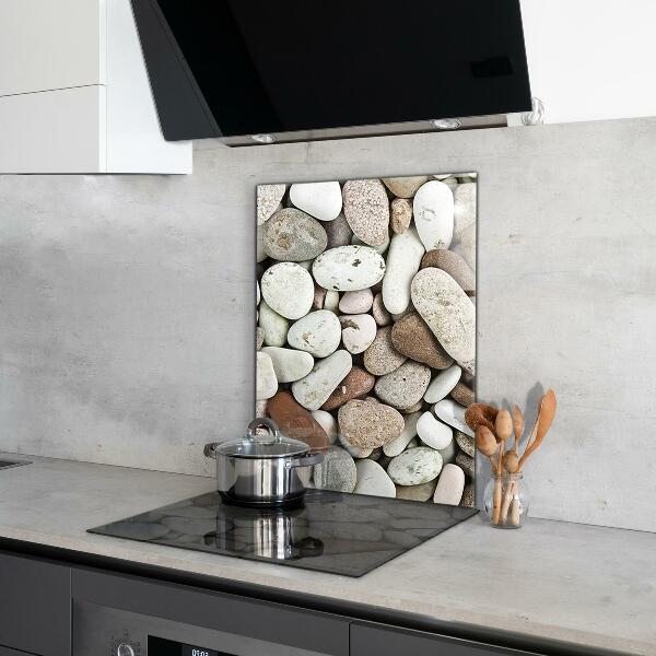 Crédence en verre Plage de galets