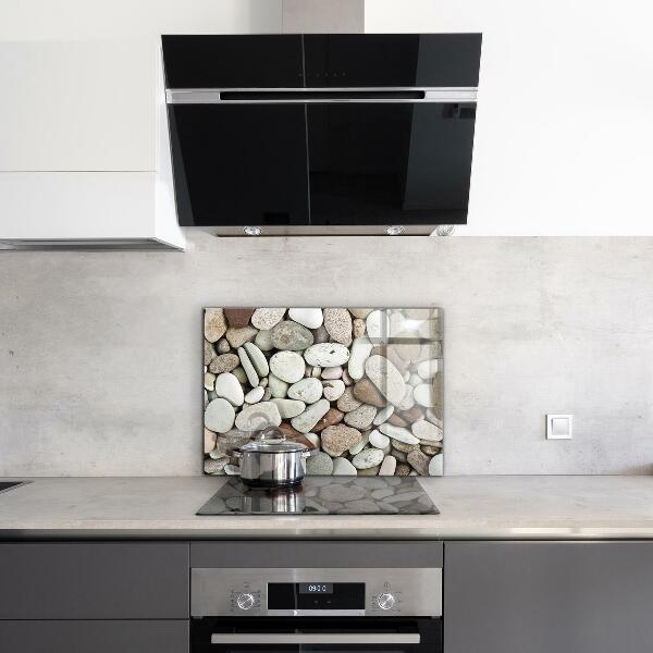 Crédence en verre Plage de galets