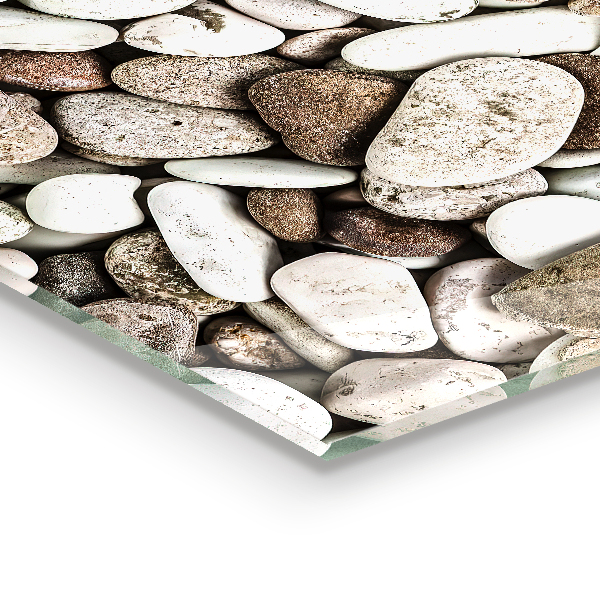 Crédence en verre Plage de galets