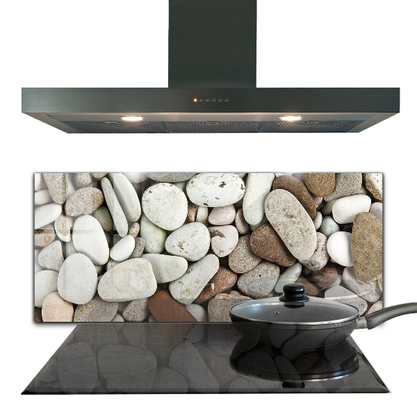 Crédence en verre Plage de galets