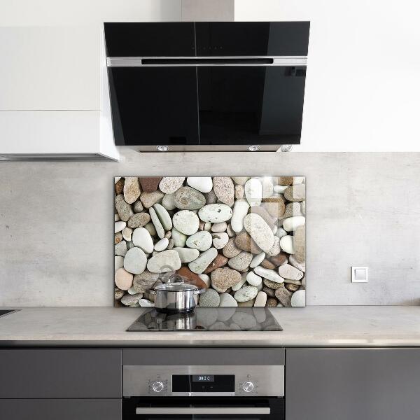 Crédence en verre Plage de galets