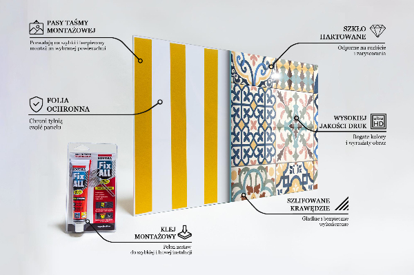 Crédence en verre Ornements en mosaïque portugaise