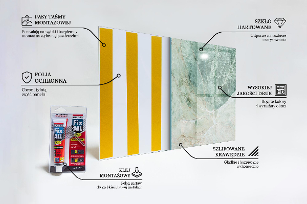 Crédence en verre trempé Texture de pierre de marbre