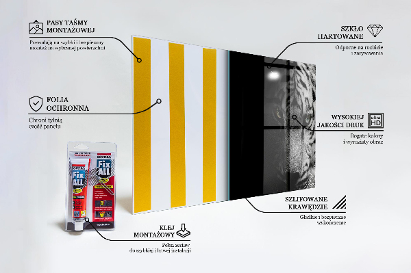 Crédence cuisine en verre Tigre blanc de sibérie
