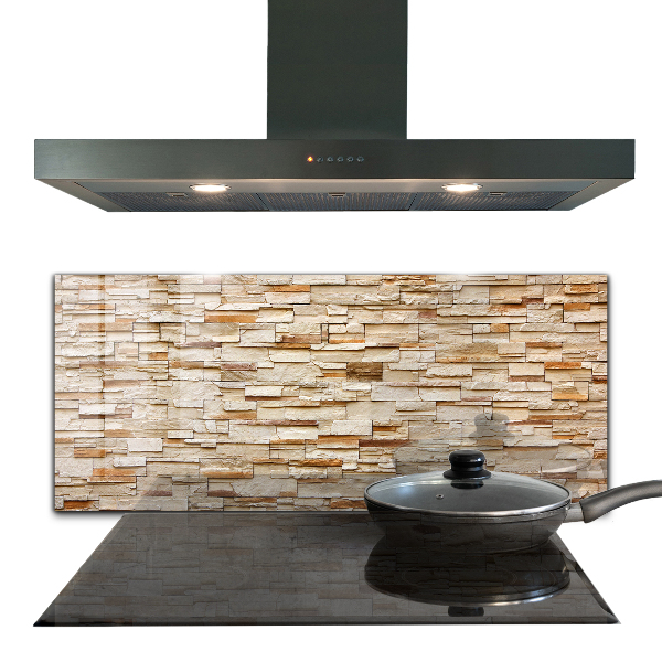 Panneaux muraux cuisine Mur en pierre naturelle