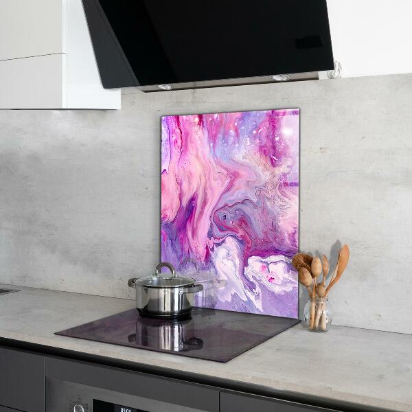 Crédence en verre Abstraction rose