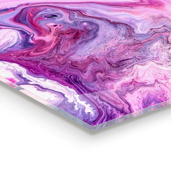 Crédence en verre Abstraction rose