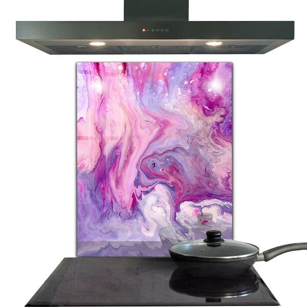 Crédence en verre Abstraction rose