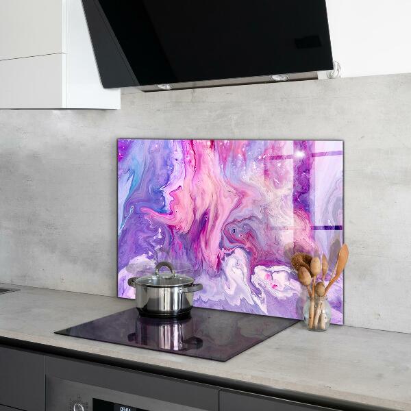 Crédence en verre Abstraction rose