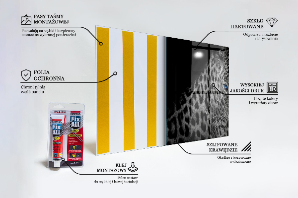 Crédence cuisine en verre Chat sauvage panthère noire