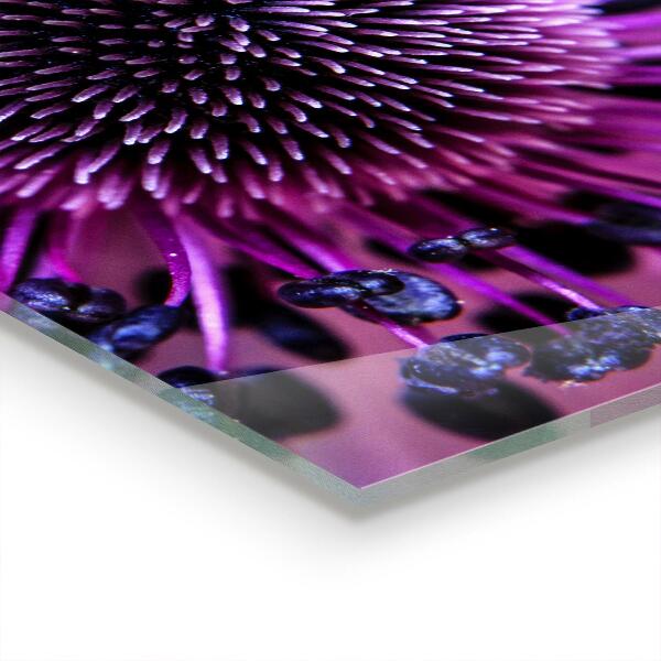 Crédence cuisine en verre Fleur mauve