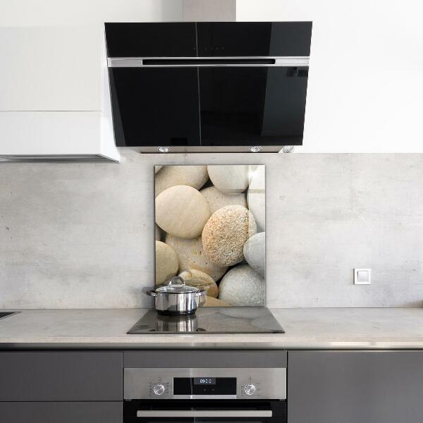 Crédence en verre Plage de galets