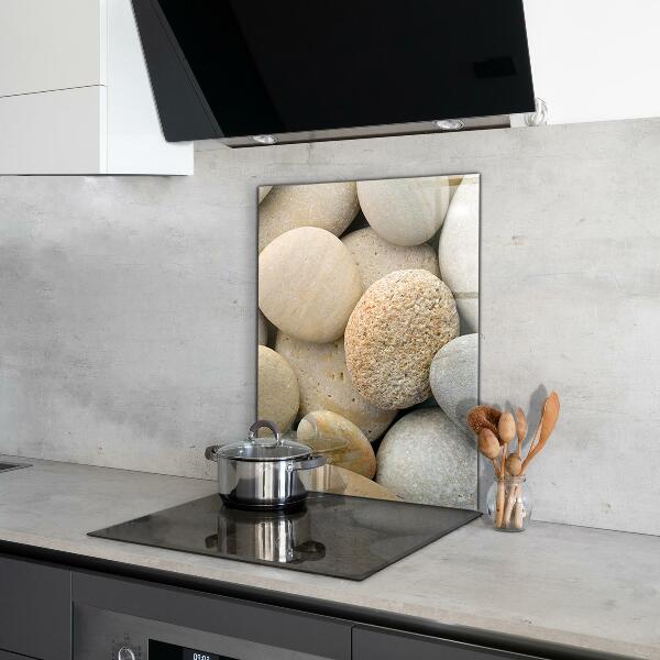 Crédence en verre Plage de galets