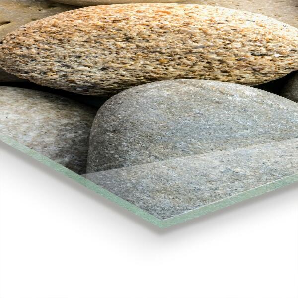 Crédence en verre Plage de galets