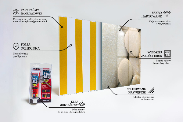Crédence en verre Plage de galets