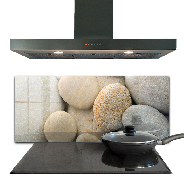 Crédence en verre Plage de galets