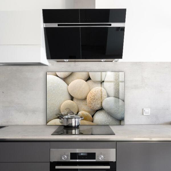 Crédence en verre Plage de galets